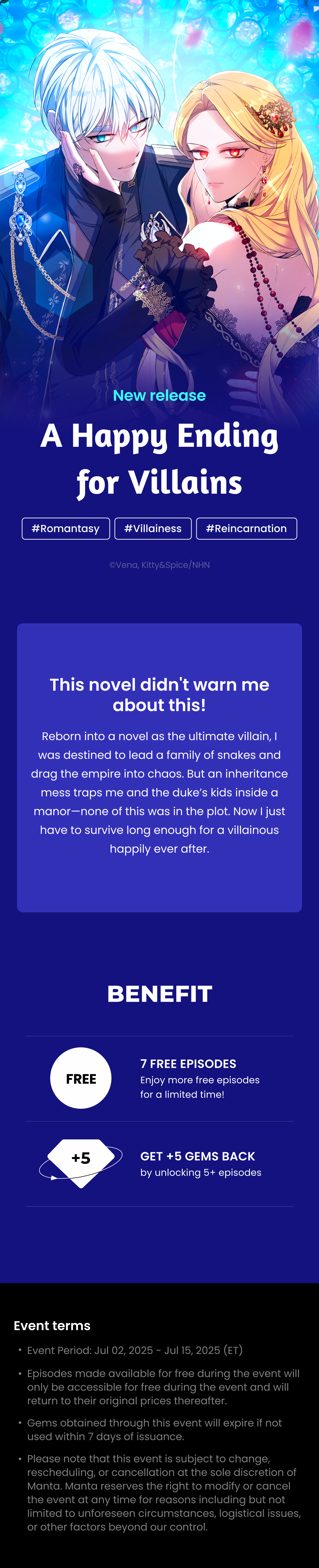 [Special Offer] A Happy Ending for Villains - Manta