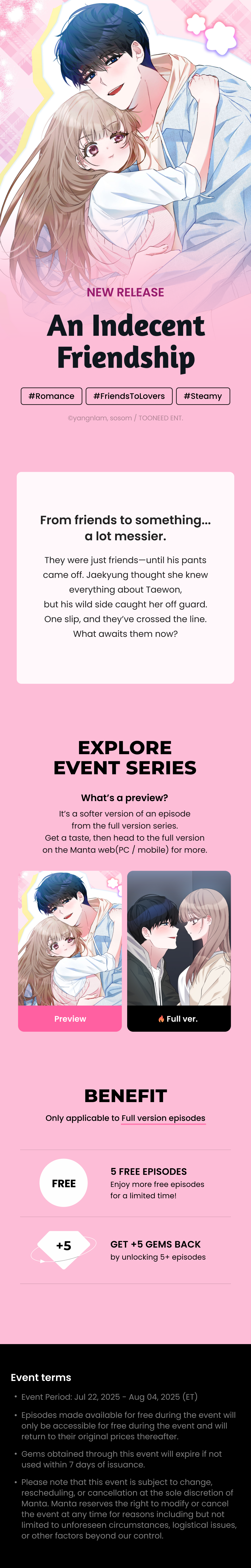 [Special Offer] An Indecent Friendship - Manta